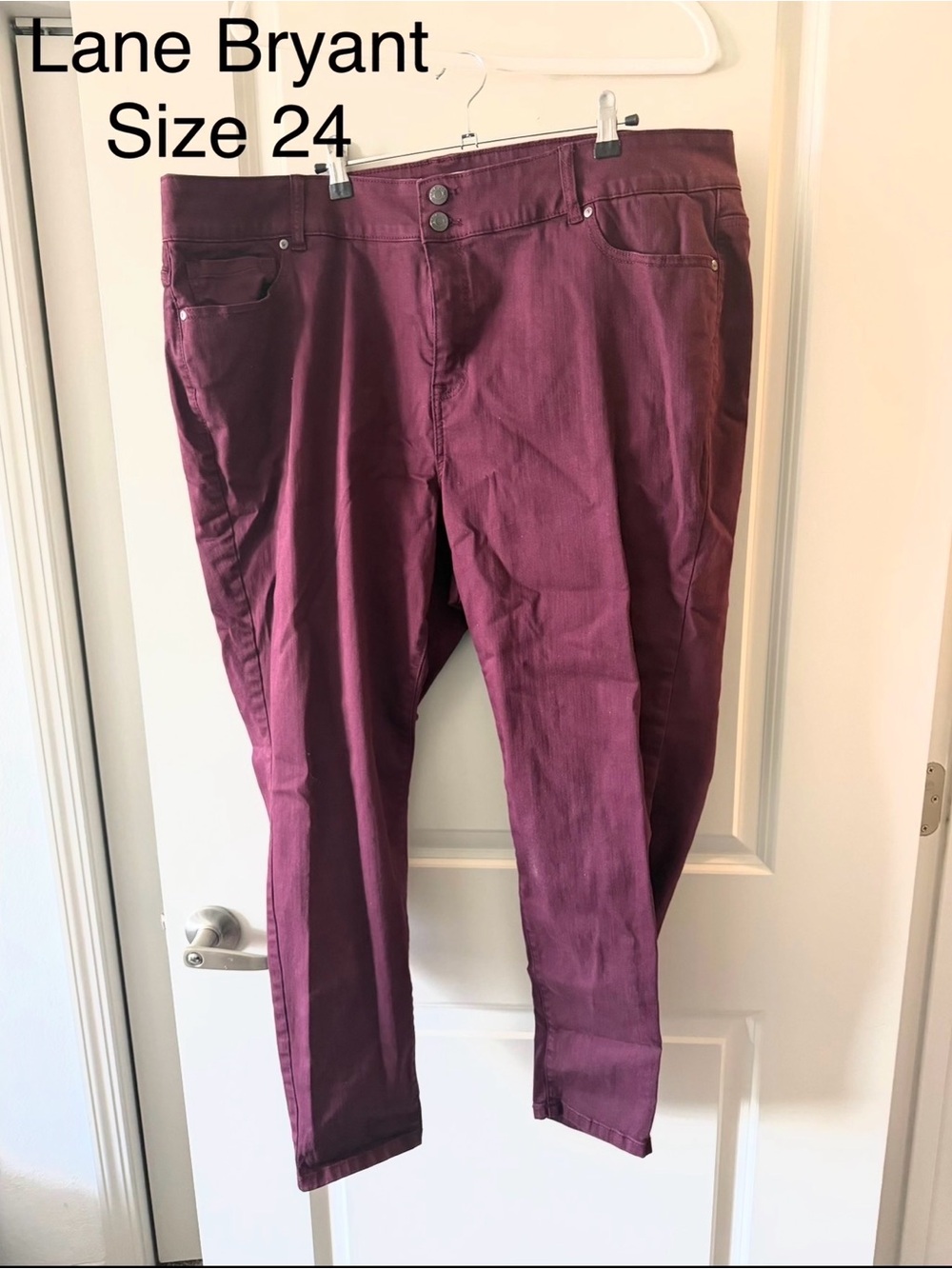 Lane Bryant Plum High-Rise Skinny Jeans